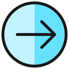 Navigation Right Circle 3 Icon from Ultimate Colors Set