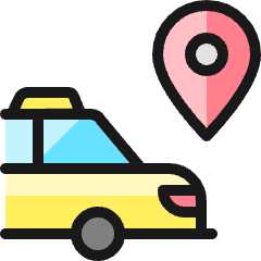 Navigation Car Pin 1 Icon from Ultimate Colors Set