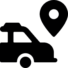 Navigation Car Pin 1 Icon from Ultimate Bold Set