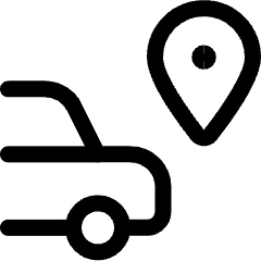 Navigation Car Pin 1 Icon from Ultimate Regular Set