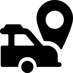 Navigation Car Pin Icon from Ultimate Bold Set