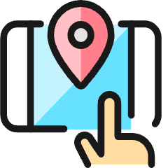 Navigation Smartphone Finger Icon from Ultimate Colors Set