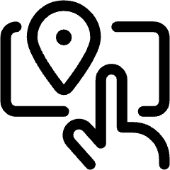 Navigation Smartphone Finger Icon from Ultimate Regular Set