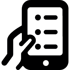Navigation Smartphone Hand Icon from Ultimate Bold Set