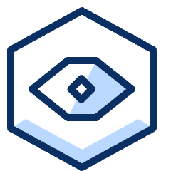 Eye Hexagon Icon from Cyber Duotone Set