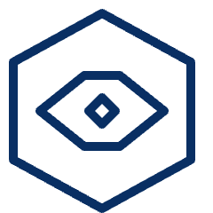 Eye Hexagon Icon from Cyber Line Set