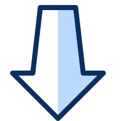 Navigation Down Arrow Icon from Cyber Duotone Set