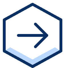 Right Arrow Hexagon Icon from Cyber Duotone Set