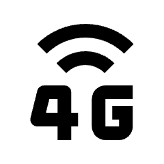 Smartphone Signal 4g 1 Icon from Nova Solid Set