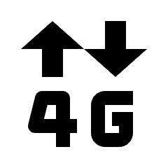 Smartphone Signal 4g Icon from Nova Solid Set