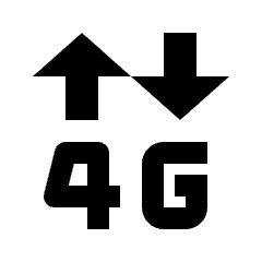 Smartphone Signal 4g Icon from Nova Line Set