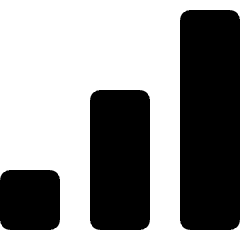 Smartphone Signal Bar High Icon from Nova Line Set