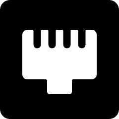Ethernet Port Icon from Ultimate Bold Set
