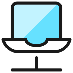 Laptop 1 Icon from Ultimate Colors Set