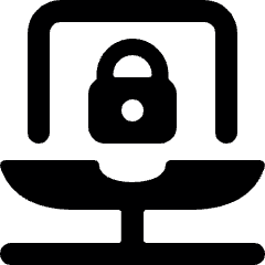 Laptop Lock Icon from Ultimate Bold Set