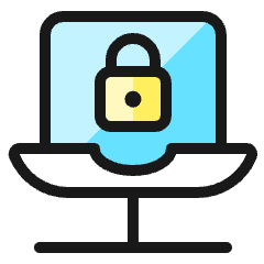 Laptop Lock Icon from Ultimate Colors Set