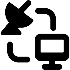 Monitor Antenna Icon from Ultimate Bold Set