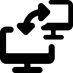 Monitor Exchange Arrow 1 Icon from Ultimate Bold Set