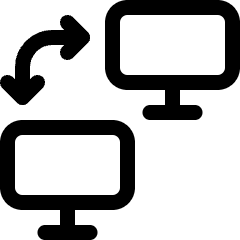 Monitor Exchange Arrow Icon from Ultimate Regular Set