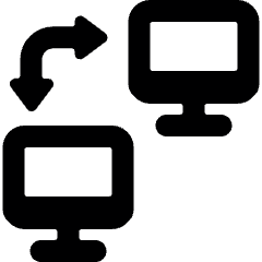 Monitor Exchange Arrow Icon from Ultimate Bold Set