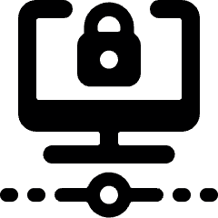 Monitor Lock Icon from Ultimate Bold Set
