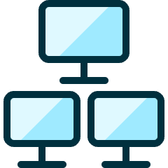 Monitor Network Icon from Ultimate Duotone Set