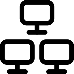 Monitor Network Icon from Ultimate Regular Set