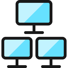Monitor Network Icon from Ultimate Colors Set