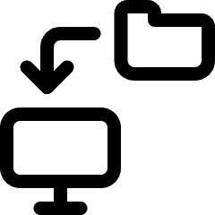Monitor Transfer Folder Icon from Ultimate Regular Set