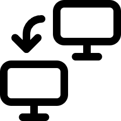 Monitor Transfer 1 Icon from Ultimate Regular Set