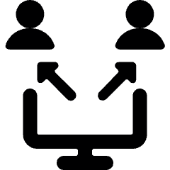 Monitor Users Icon from Ultimate Bold Set