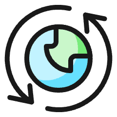 Network Arrow Sync 1 Icon from Ultimate Colors Set