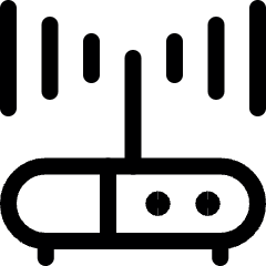 Router Signal Icon from Ultimate Regular Set