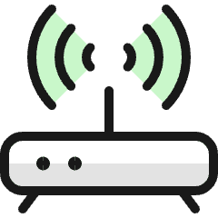 Router Signal Icon from Ultimate Colors Set