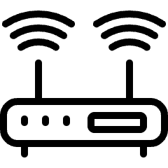 Router Signal Double Icon from Ultimate Light Set