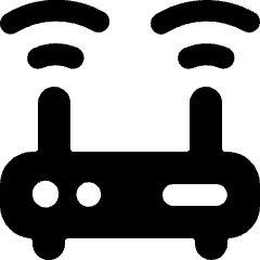 Router Signal Double Icon from Ultimate Bold Set