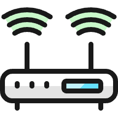Router Signal Double Icon from Ultimate Colors Set