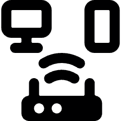 Router Signal Tech Icon from Ultimate Bold Set