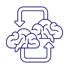 Knowledge Exchange Illustration from UX Line Set