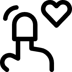 Technology Device Wearable Heart Rate Monitor Icon from Ultimate Regular Set