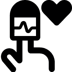 Technology Device Wearable Heart Rate Monitor Icon from Ultimate Bold Set