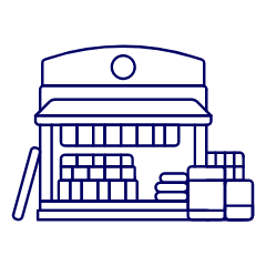 Books Shop Illustration from UX Line Set