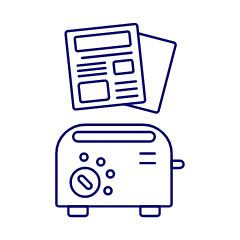 Morning News 2 Illustration from UX Line Set