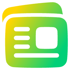 News Paper Icon from Plump Gradient Set