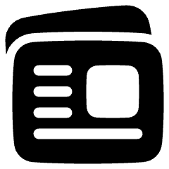 News Paper Icon from Plump Solid Set