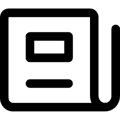 News Paper Icon from Core Line Set