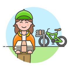 Papergirl 1 1 Illustration from UX Colors Set