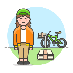 Papergirl 2 1 Illustration from UX Colors Set