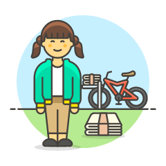 Papergirl 2 2 Illustration from UX Colors Set