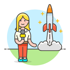 Reporter 1 2 Illustration from UX Colors Set